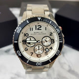  Shop Authentic Marc Jacobs Rock Chronograph White Dial Silver Steel Strap Watch for Men - MBM5027 - Luxxuri