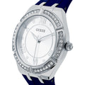  Shop Authentic Guess Cosmo Diamonds Silver Dial Blue Rubber Strap Watch for Women - GW0034L5 - Luxxuri