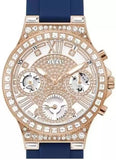  Shop Authentic Guess Moonlight Diamonds White Dial Blue Rubber Strap Watch for Women - GW0257L3 - Luxxuri