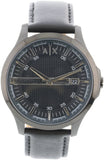  Shop Authentic Armani Exchange Hampton Quartz Blue Dial Black Leather Strap Watch for Men - AX2411 - Luxxuri