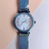  Shop Authentic Guess Soho Diamonds Blue Dial Blue Mesh Bracelet Watch For Women - W0638L3 - Luxxuri