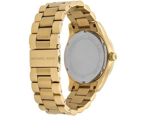  Shop Authentic Michael Kors Layton Chronograph Gold Dial Gold Steel Strap Watch for Women - MK5959 - Luxxuri