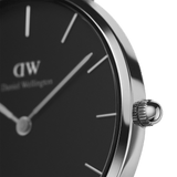  Shop Authentic Daniel Wellington Classic Petite Sterling Black Dial Silver Mesh Bracelet Watch For Women - DW00100162 - Luxxuri