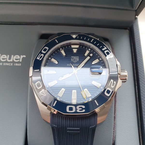  Shop Authentic Tag Heuer Aquaracer Blue Dial Watch for Men - WAY201B.FT6150 - Luxxuri