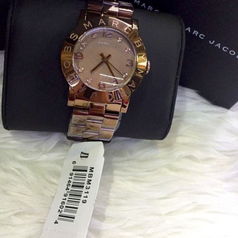  Shop Authentic Marc Jacobs Amy Brown Dial Brown Steel Strap Watch for Women - MBM3119 - Luxxuri