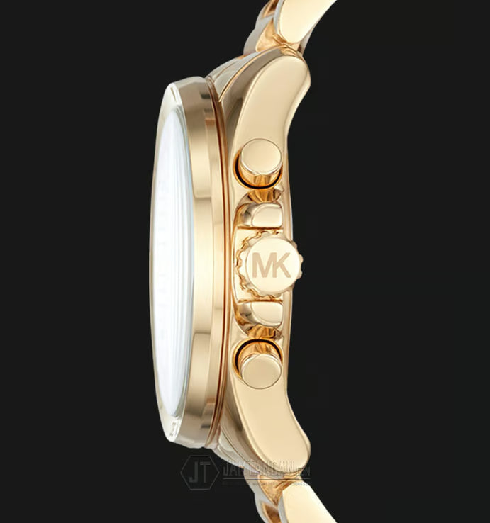  Shop Authentic Michael Kors Brecken Chronograph Gold Dial Gold Steel Strap Watch For Women - MK6366 - Luxxuri