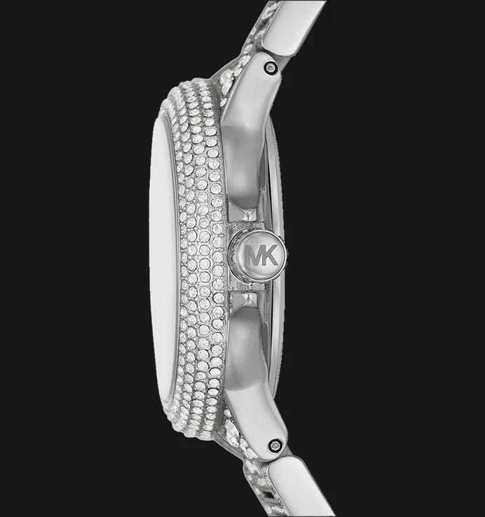  Shop Authentic Michael Kors Camille Multifunction Crystals Silver Dial Silver Steel Strap Watch For Women - MK6996 - Luxxuri