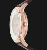  Shop Authentic Emporio Armani Meccanico Automatic Silver Dial Brown Leather Strap Watch For Men - AR60039 - Luxxuri