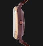  Shop Authentic Fossil Vintage Muse Automatic Skeleton Maroon Dial Maroon Leather Strap Watch for Women - ME3137 - Luxxuri