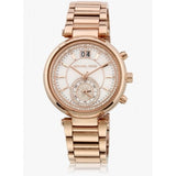  Shop Authentic Michael Kors Sawyer Mother of Pearl White Dial Rose Gold Steel Strap Watch for Women - MK6282 - Luxxuri