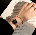  Shop Authentic Daniel Wellington Quadro Studio Black Dial Rose Gold Mesh Strap Watch For Women - DW00100518 - Luxxuri