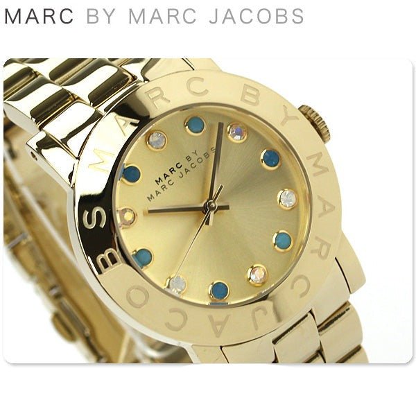  Shop Authentic Marc Jacobs Amy Dexter Gold Dial Gold Steel Strap Watch for Women - MBM3215 - Luxxuri