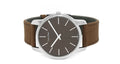  Shop Authentic Calvin Klein City Brown Dial Brown Leather Strap Watch for Men - K2G211GK - Luxxuri