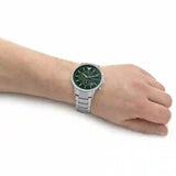  Shop Authentic Emporio Armani Renato Chronograph Green Dial Silver Steel Strap Watch For Men - AR11507 - Luxxuri