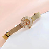  Shop Authentic Guess Dream Quartz Gold Dial Gold Mesh Strap Watch For Women - GW0550L2 - Luxxuri