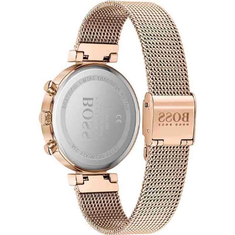  Shop Authentic Hugo Boss Flawless White Dial Gold Mesh Bracelet Watch for Women - 1502553 - Luxxuri