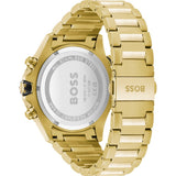  Shop Authentic Hugo Boss Globetrotter Chronograph Black Dial Gold Steel Strap Watch for Men - 1513932 - Luxxuri