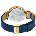  Shop Authentic Versace Palazzo Empire Greca Quartz Blue Dial Blue Leather Strap Watch for Women - VEDV00219 - Luxxuri
