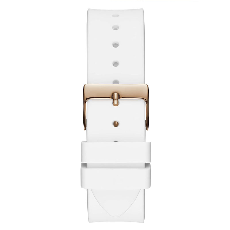  Shop Authentic Guess Venus Diamonds White Dial White Rubber Strap Watch for Women - GW0118L4 - Luxxuri
