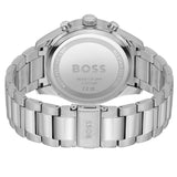  Shop Authentic Hugo Boss View Chronograph Black Dial Silver Steel Strap Watch For Men - 1514008 - Luxxuri