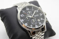  Shop Authentic Hugo Boss Aeroliner Chronograph Quartz Black Dial Silver Steel Strap Watch For Men - HB1512446 - Luxxuri