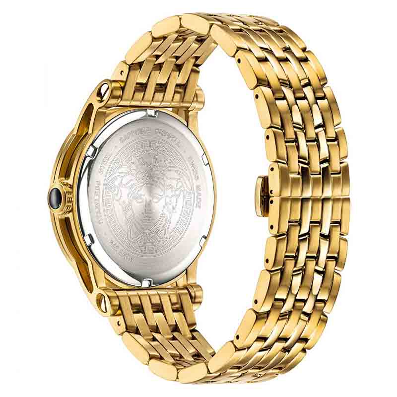  Shop Authentic Versace Palazzo Empire White Dial Gold Steel Strap Watch for Men - VERD00318 - Luxxuri