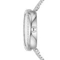Emporio Armani Rosa Diamonds Mother of Pearl Blue Dial Silver Mesh Bracelet Watch For Women - AR11380