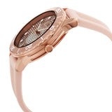  Shop Authentic Michael Kors Runway Three Hand Crystal Pave Dial Pink Rubber Strap Watch For Women - MK6854 - Luxxuri