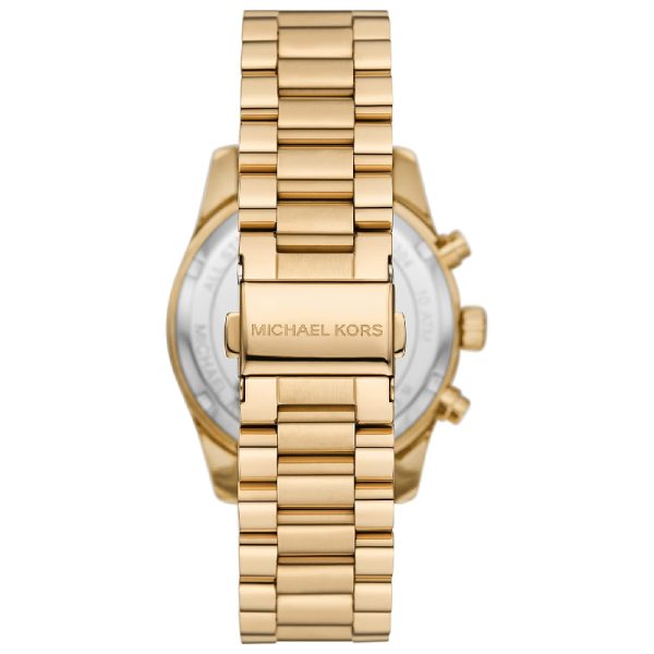  Shop Authentic Michael Kors Lexington Chronograph Gold Dial Gold Steel Strap Watch For Women - MK7377 - Luxxuri