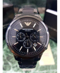  Shop Authentic Emporio Armani Ceramica Chronograph Black Dial Black Steel Strap Watch For Men - AR1451 - Luxxuri