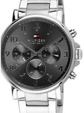  Shop Authentic Tommy Hilfiger Chronograph Grey Dial Silver Steel Strap Watch for Men - 1710382 - Luxxuri