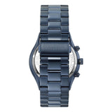  Shop Authentic Michael Kors Slim Runway Chronograph Black Dial Blue Steel Strap Watch for Men - MK8918 - Luxxuri