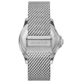  Shop Authentic Michael Kors Everest Quartz Blue Dial Silver Mesh Bracelet Watch For Men - MK9082 - Luxxuri