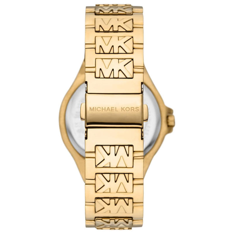  Shop Authentic Michael Kors Lennox Three-Hand Gold Dial Gold Steel Strap Watch For Women - MK7339 - Luxxuri