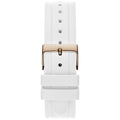Guess Moonlight Diamonds White Dial White Rubber Strap Watch for Women - GW0257L2