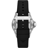  Shop Authentic Emporio Armani Meccanico Automatic Black Dial Black Silicone Strap Watch For Men - AR60062 - Luxxuri