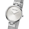  Shop Authentic Calvin Klein Authentic White Dial Silver Mesh Bracelet Watch for Women - K8G23126 - Luxxuri