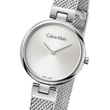  Shop Authentic Calvin Klein Authentic White Dial Silver Mesh Bracelet Watch for Women - K8G23126 - Luxxuri