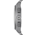 Emporio Armani Federico Chronograph Black Dial Silver Steel Strap Watch For Men - AR11560