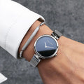  Shop Authentic Calvin Klein Authentic Black Dial Silver Mesh Bracelet Watch for Women - K8G23121 - Luxxuri