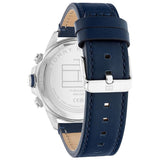  Shop Authentic Tommy Hilfiger Lars Chronograph Blue Dial Blue Leather Strap Watch For Men - 1792063 - Luxxuri