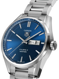  Shop Authentic Tag Heuer Carrera Automatic Blue Dial Silver Steel Strap Watch for Men - WAR201E.BA0723 - Luxxuri