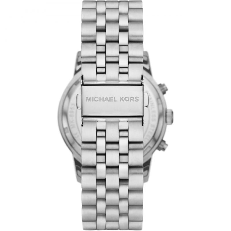  Shop Authentic Michael Kors Hutton Chronograph Blue Dial Blue Steel Strap Watch For Men - MK8952 - Luxxuri