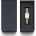  Shop Authentic Daniel Wellington Quadro Studio White Dial Rose Gold Mesh Strap Watch For Women - DW00100517 - Luxxuri