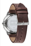  Shop Authentic Tommy Hilfiger Deacon White Dial Brown Leather Strap Watch for Men - 1791550 - Luxxuri