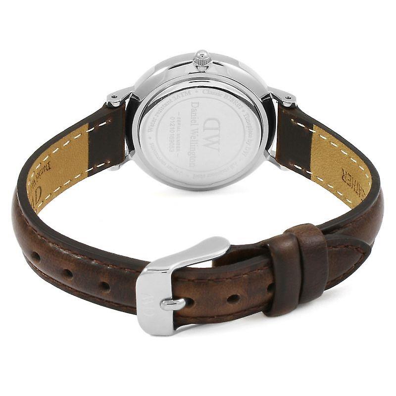  Shop Authentic Daniel Wellington Classic Petite Bristol Black Dial Brown Leather Strap Watch For Women - DW00100233 - Luxxuri