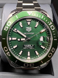  Shop Authentic Tag Heuer Aquaracer Green Dial Watch for Men - WAY201S.BA0927 - Luxxuri