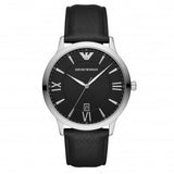  Shop Authentic Emporio Armani Giovanni Analog Black Dial Black Leather Strap Watch For Men - AR11210 - Luxxuri