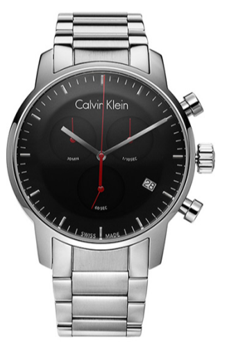  Shop Authentic Calvin Klein City Chronograph Black Dial Silver Steel Strap Watch for Men - K2G27141 - Luxxuri