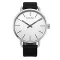  Shop Authentic Calvin Klein Even White Dial Black Leather Strap Watch for Women - K7B211C6 - Luxxuri